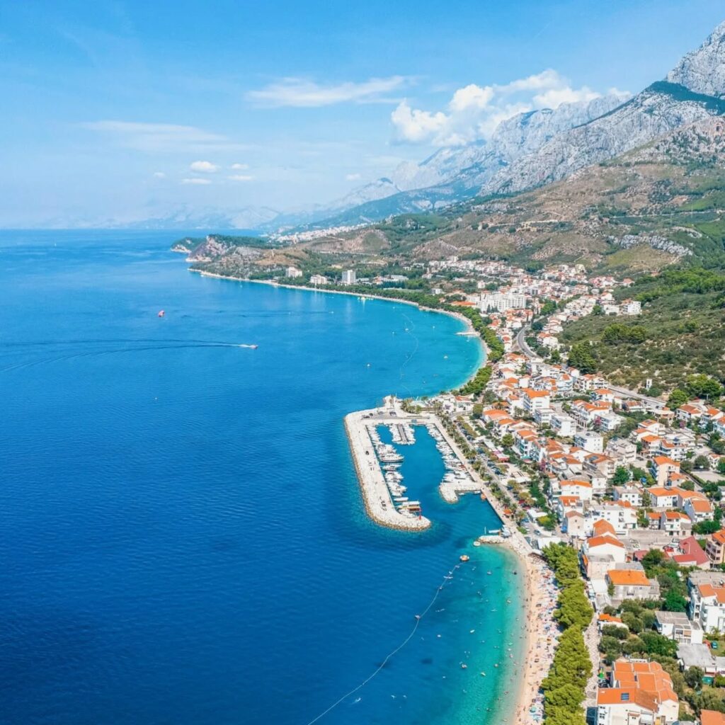 Najdłuższa plaża na Makarskiej Rivierze